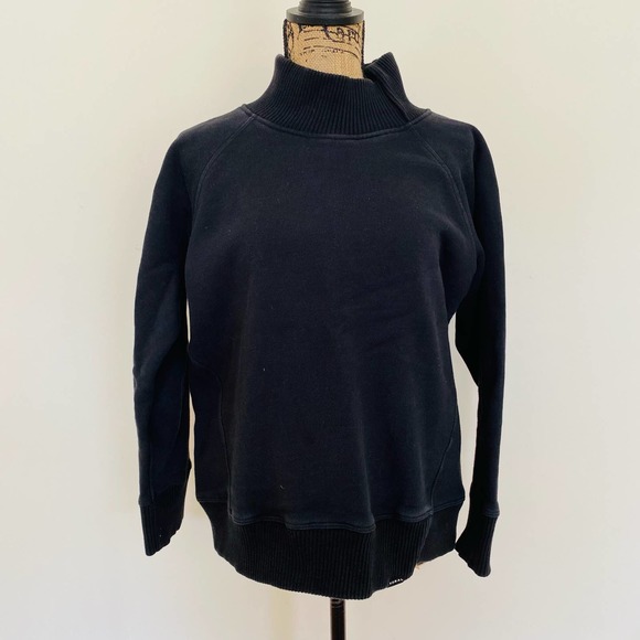 KORAL Lucid Black Cotton Comfortable Boxy Sweatshirt Oversized USA Made - Picture 6 of 11